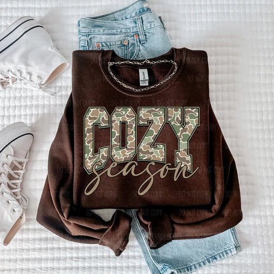 Camo Cozy Tee Or Sweatshirt