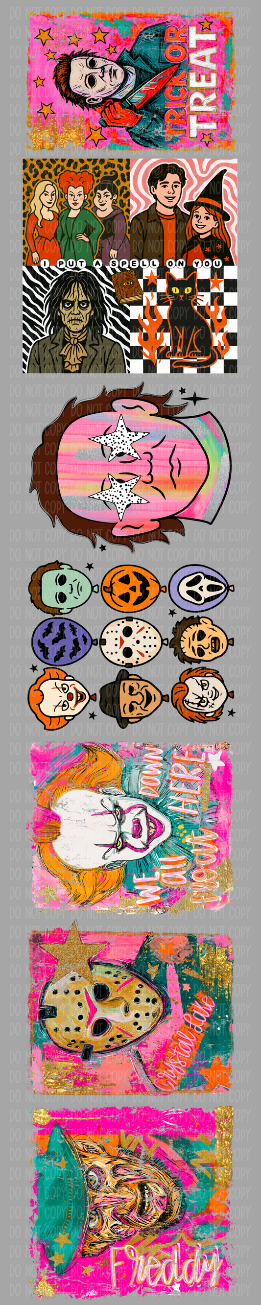 Cutie Halloween Pre-Made Gang Sheet
