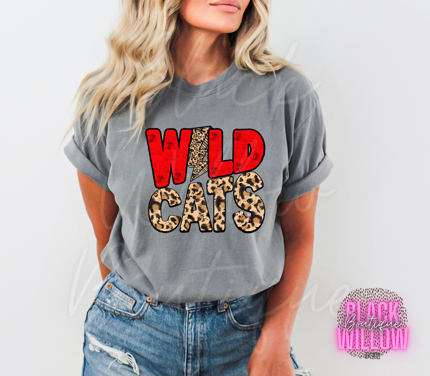 Wildcats Leopard Distressed