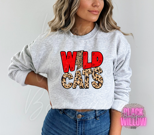 Wildcats Leopard Distressed