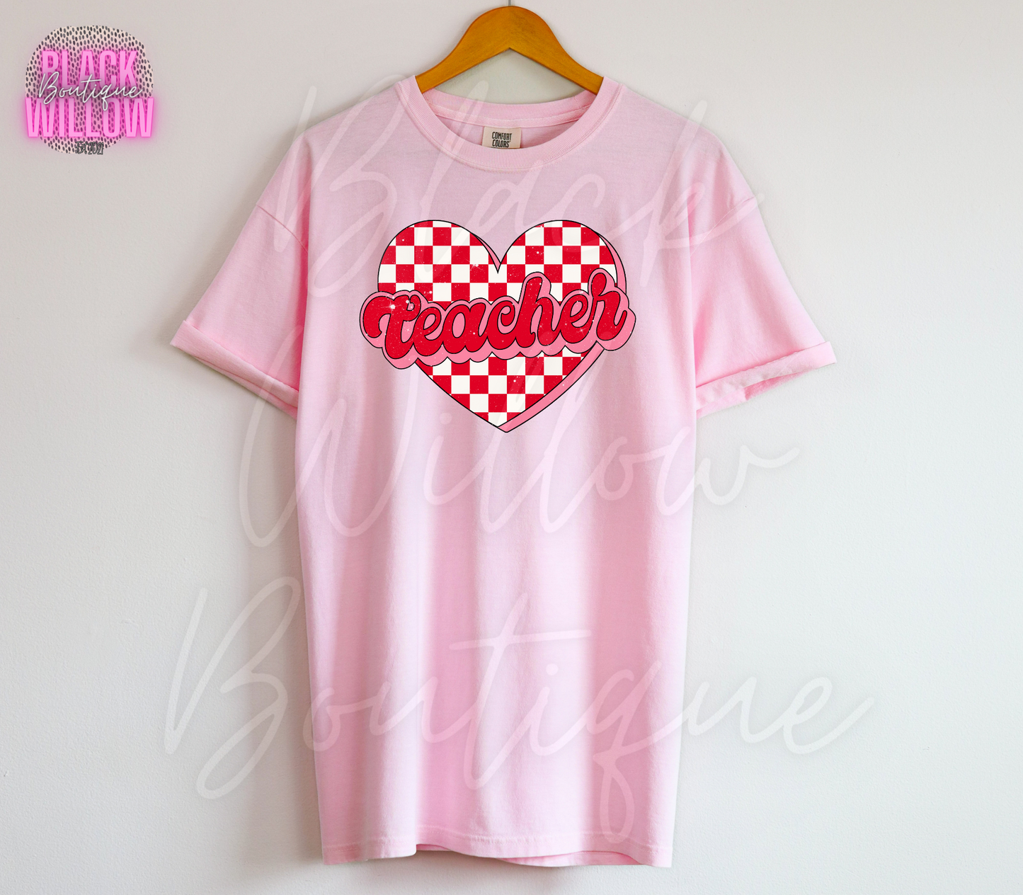 Checkered Teacher Heart