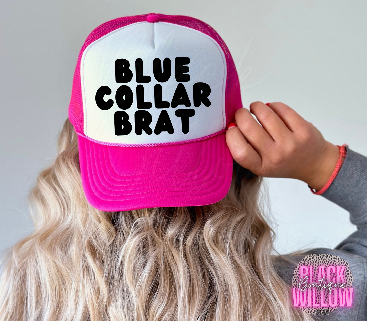 Blue Collar Brat Trucker Hat