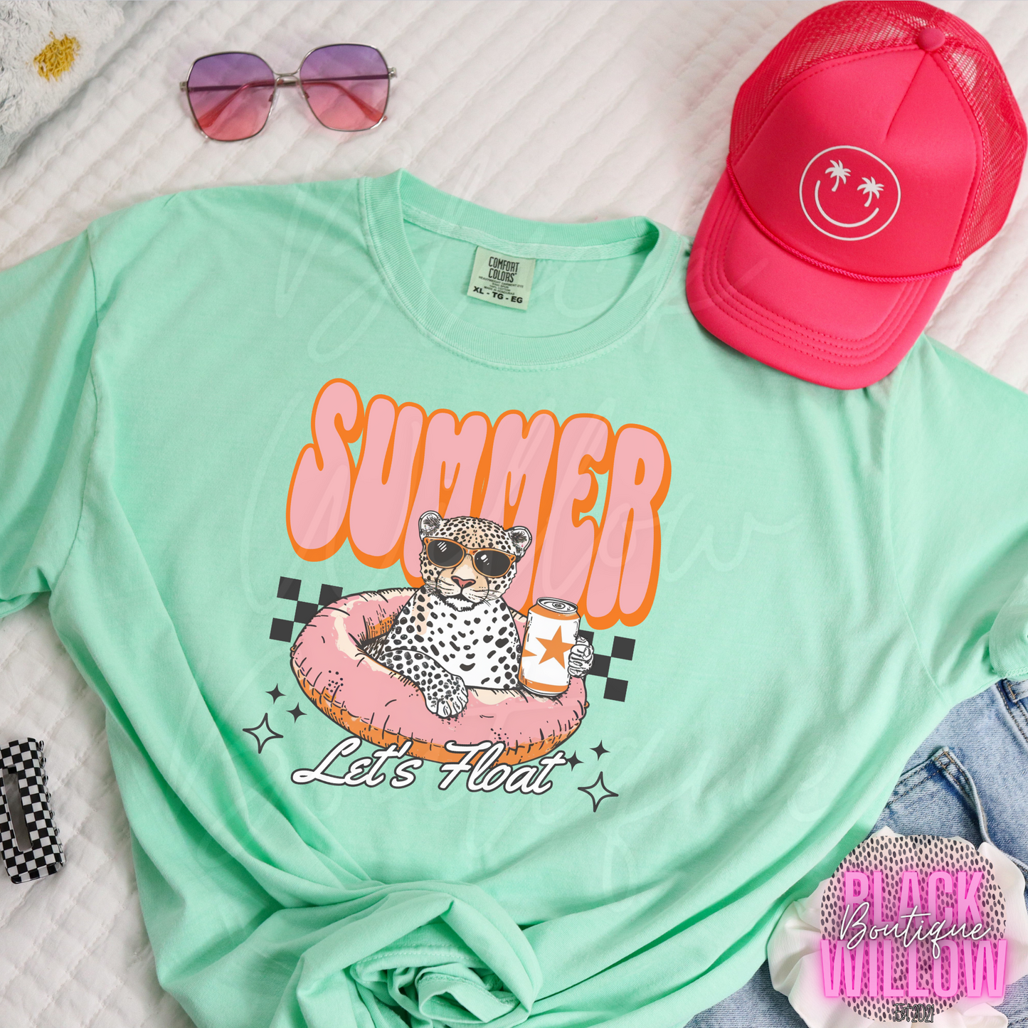 Let's Float Comfort Colors Tee