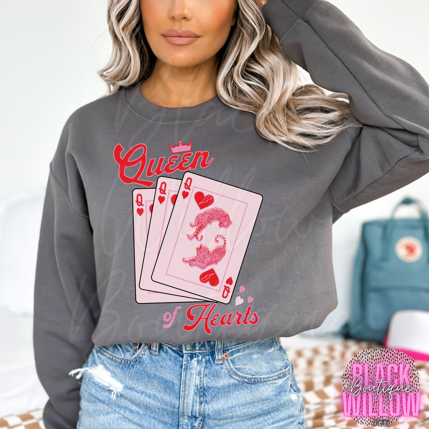 Queen Of Hearts Tee Or Sweatshirt