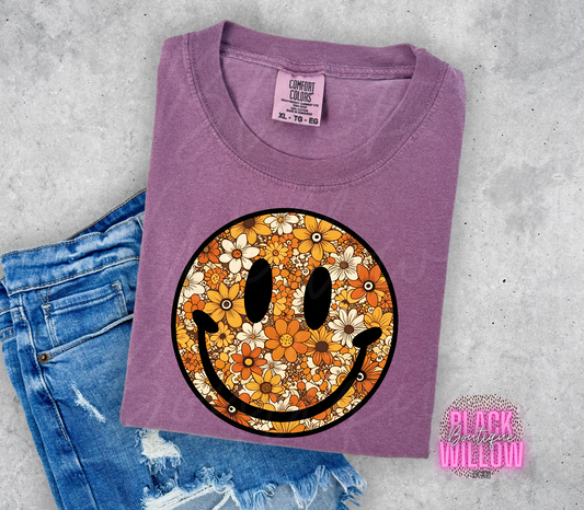 Fall Smiley Tee Or Sweatshirt