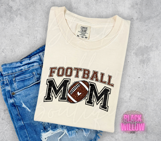 Football Mom Faux Glitter