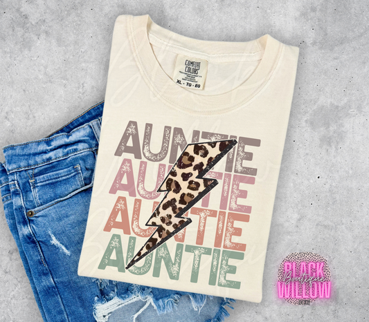 Auntie Stacked Leopard Print