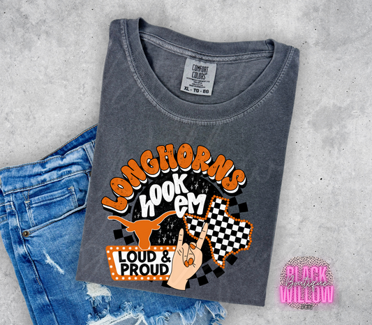 Preppy Longhorns Tee Or Sweatshirt