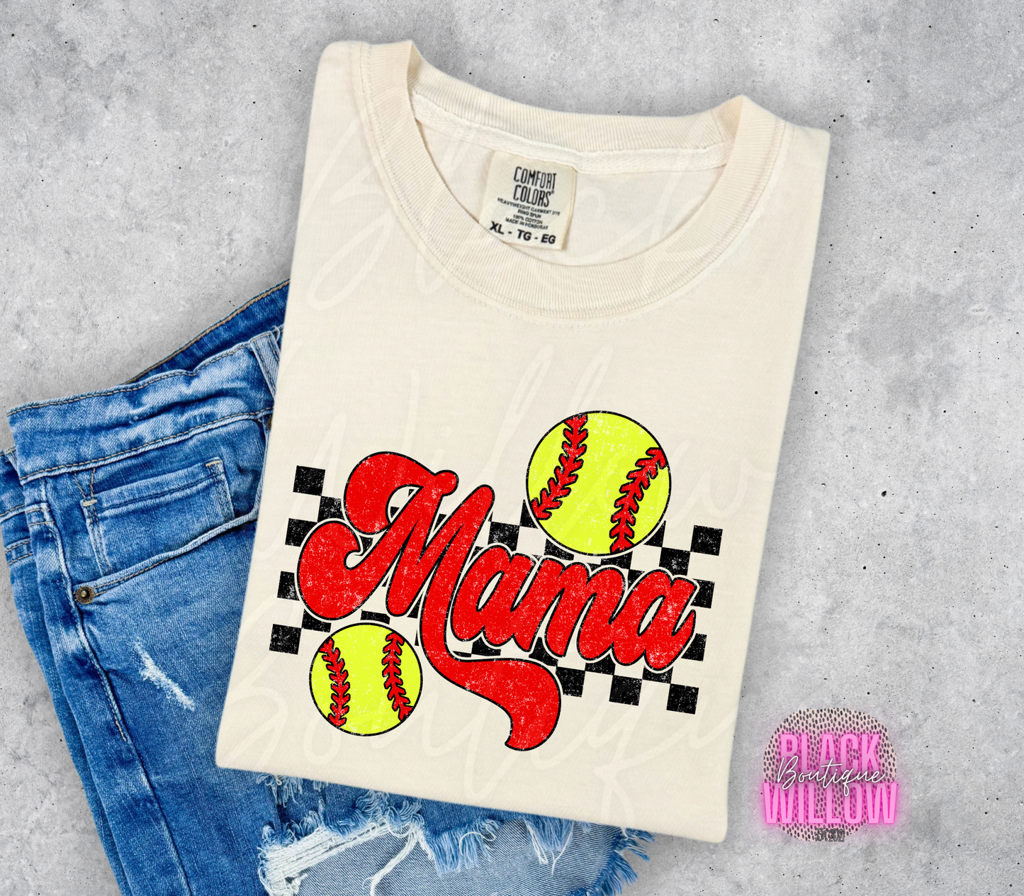 Retro Baseball/Softball Mama