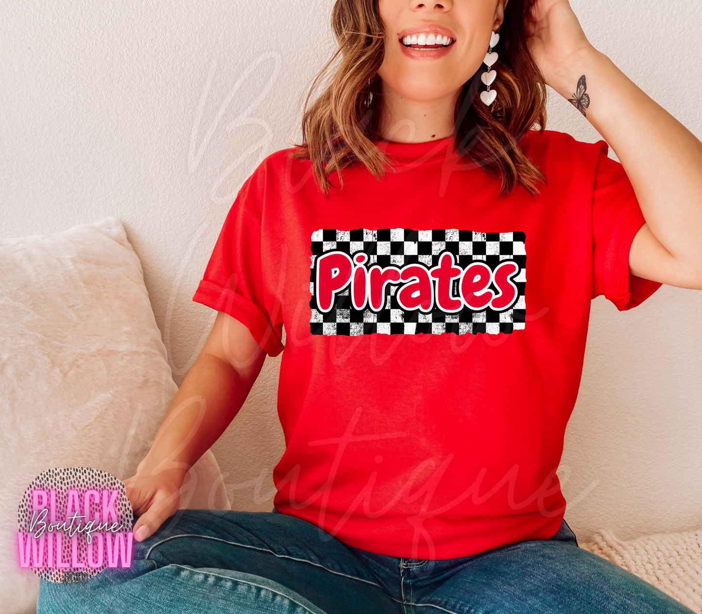 Checkered Distressed Pirates