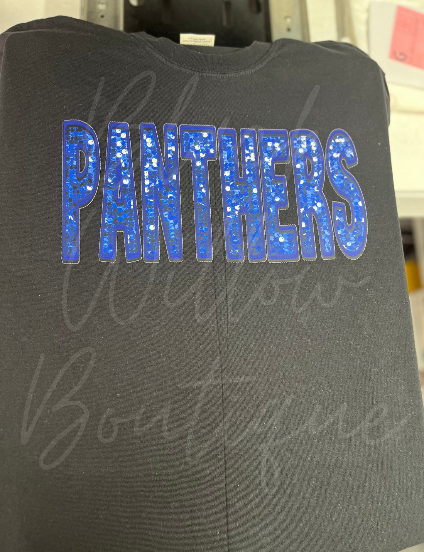 Faux Glitter Panthers