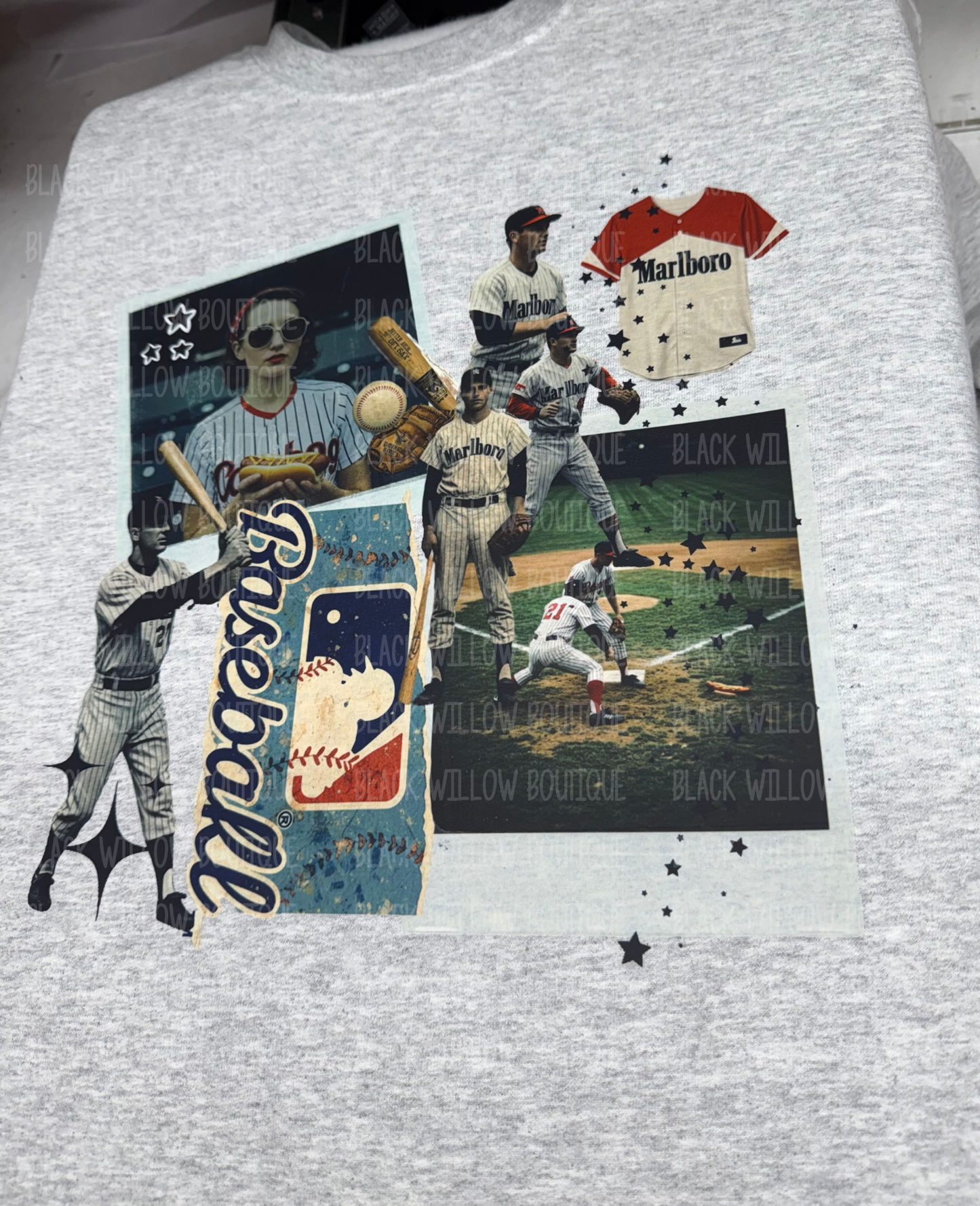 Retro Baseball Tee Or Sweatshirt