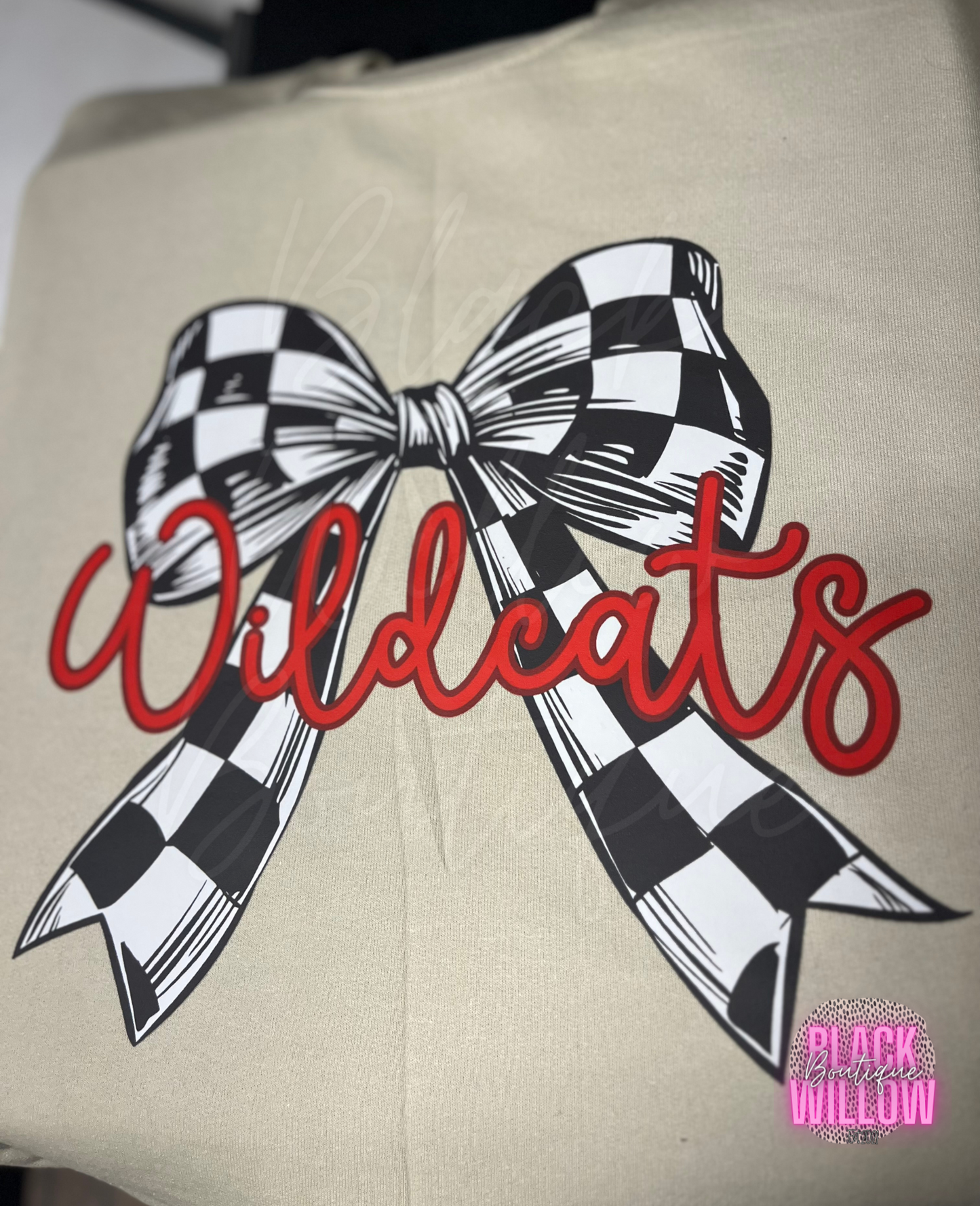 ✨CUSTOMIZABLE✨ Checkered Coquette Bow Mascot