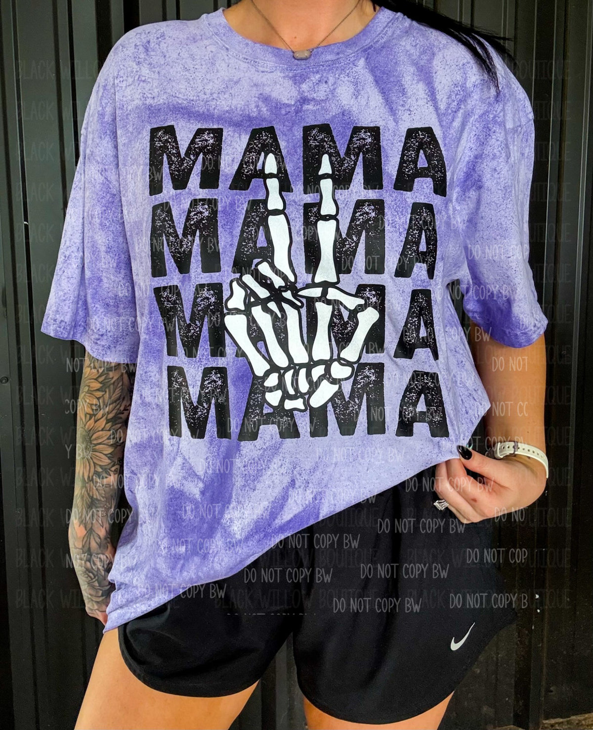 Distressed Skelly Mama