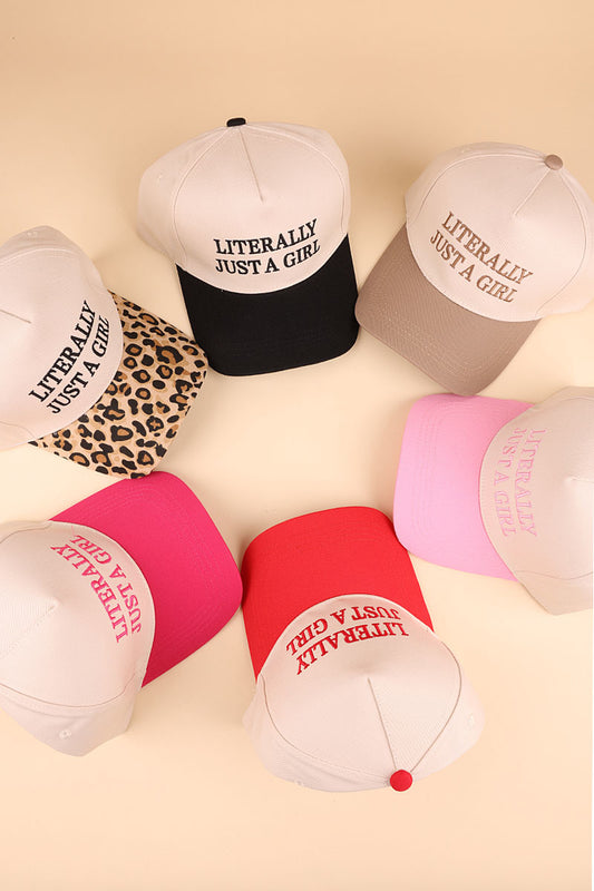 Literally Just A Girl Baseball Cap