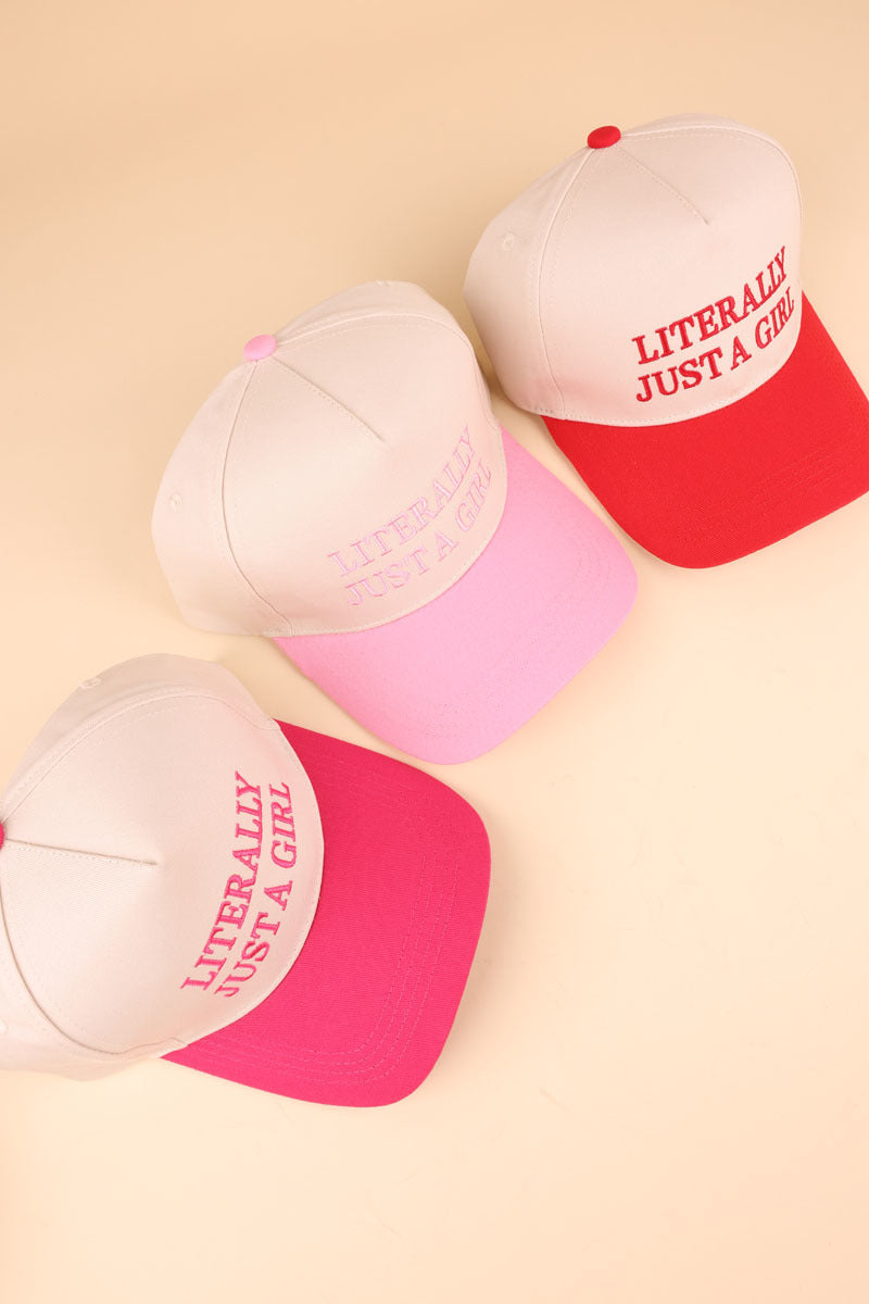 Literally Just A Girl Baseball Cap