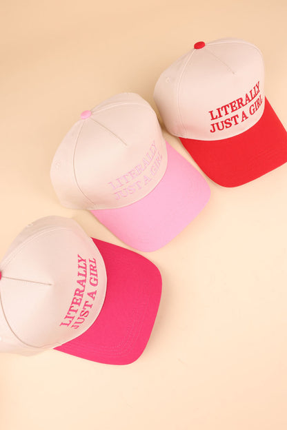 Literally Just A Girl Baseball Cap