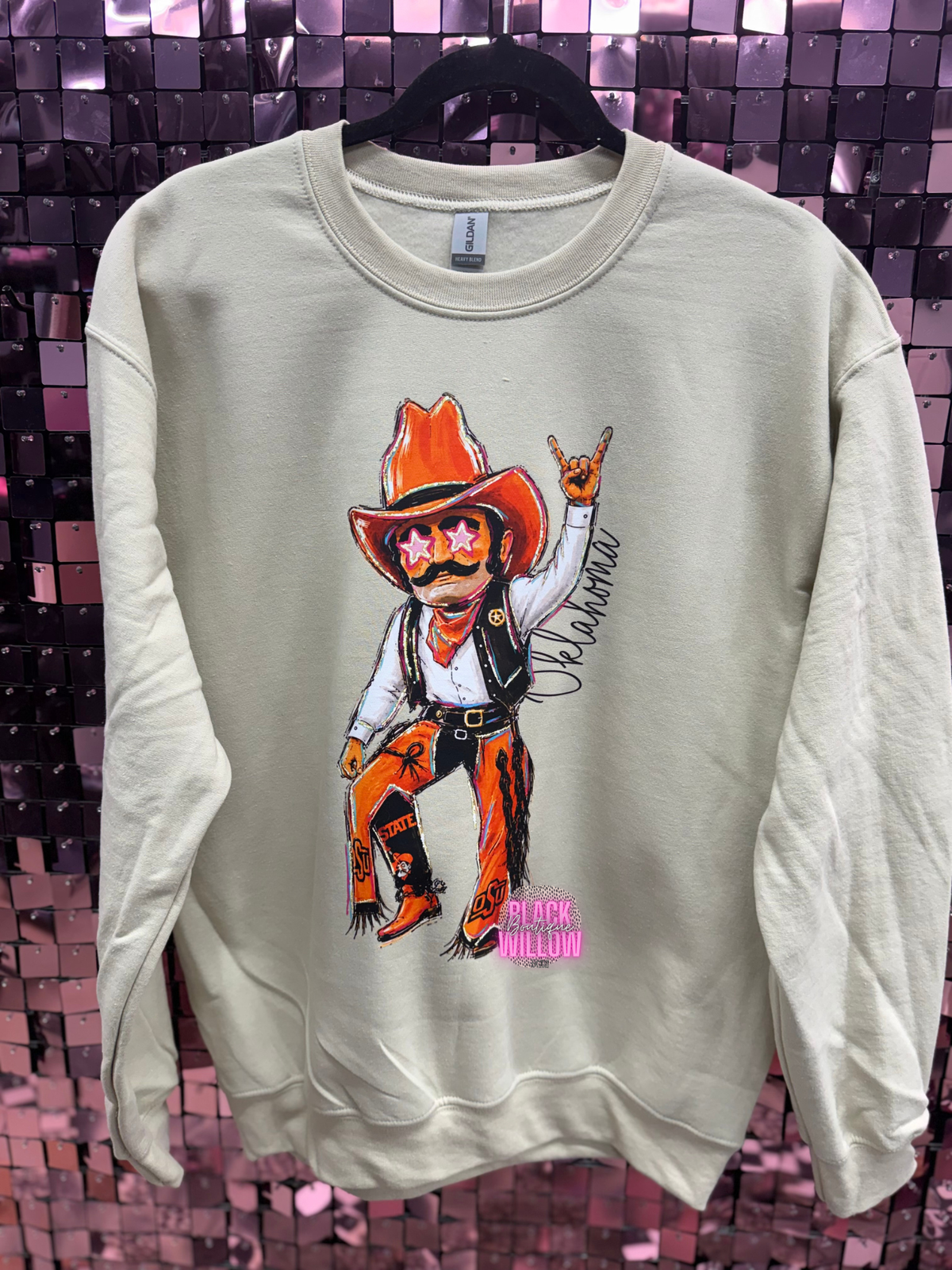 Orange Oklahoma Tee Or Sweatshirt