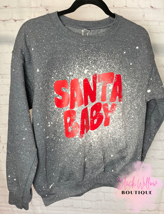 Bleached Santa Baby Sweatshirt