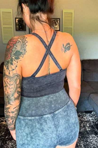 Zenana Crisscross Strap Back Seamless Tank