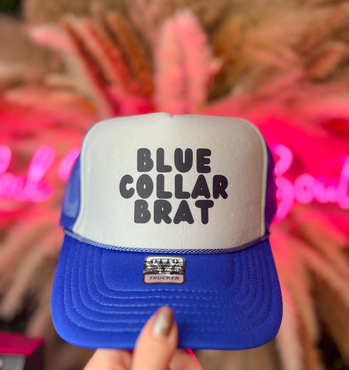 Blue Collar Brat Trucker Hat