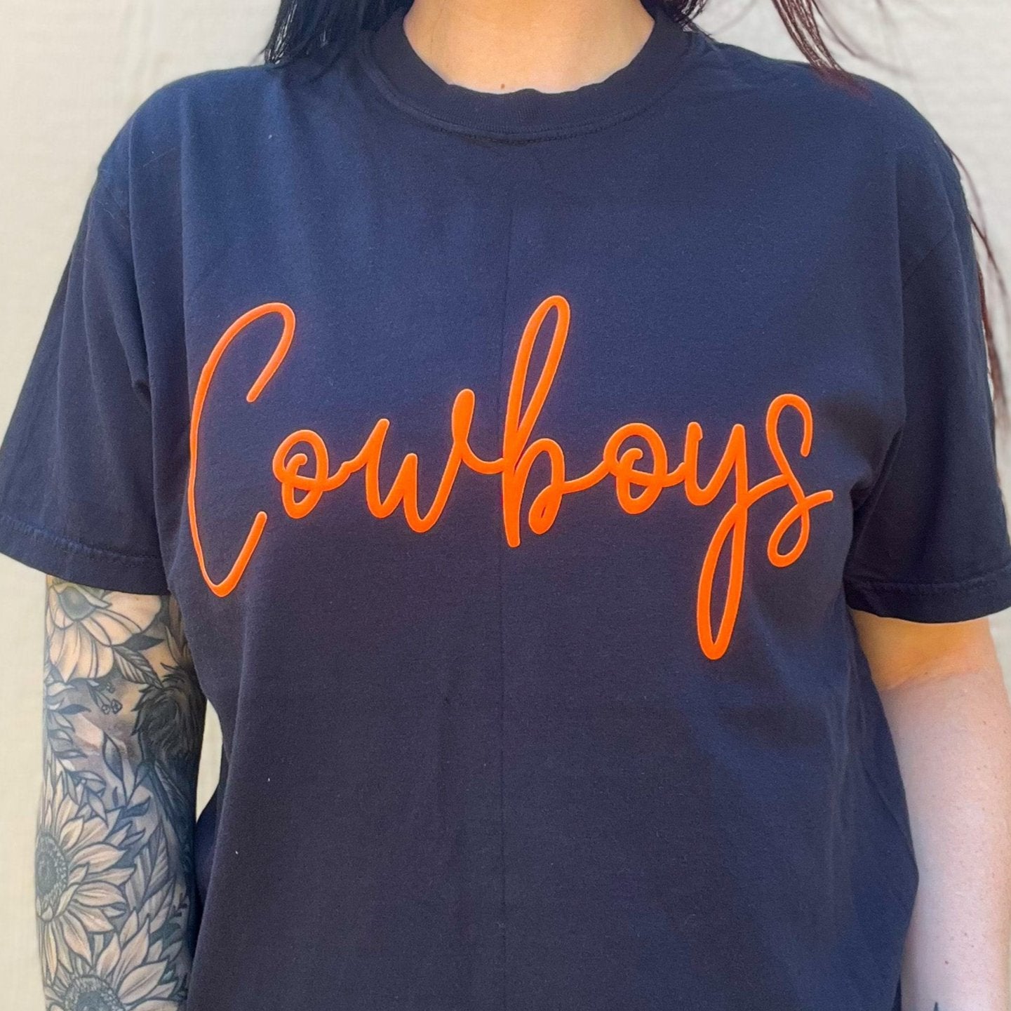 Cowboys Puff Print Tee