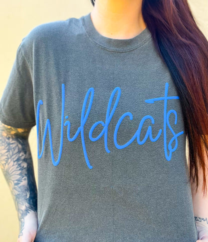 Wildcats Puff Print Tee