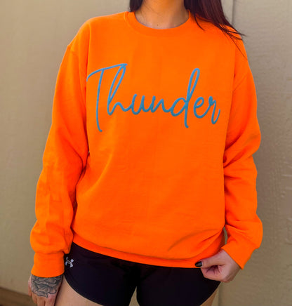 Thunder Puff Print Sweatshirt